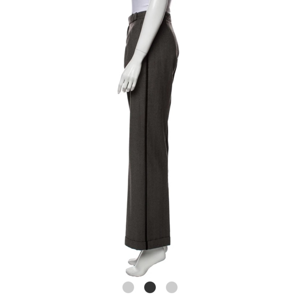 Marlowe Wool Wide Leg dress Pants grey high waist sz 38 US small / medium